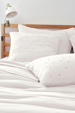 Funda de almohada Gaïa Chic - Nata