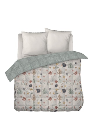 Nórdico Polisson - Beige y verde - 350 g/m²