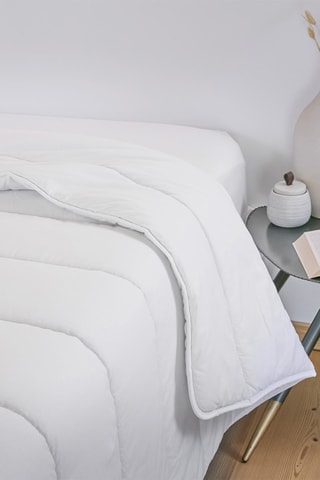 Nórdico antiácaros Celeste - 350 g/m² - Blanco