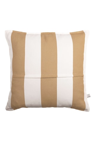 Funda de cojín Noa - Blanco y ocre - 45 x 45 cm