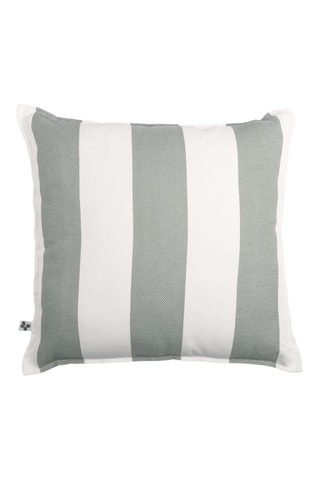 Funda de cojín Noa - Blanco y verde salvia - 45 x 45 cm