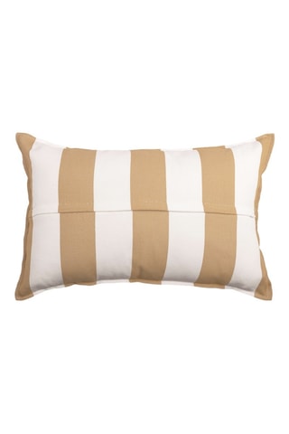 Funda de cojín Noa - Blanco y ocre - 40 x 60 cm