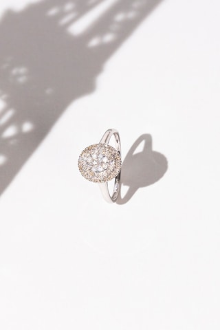 Anello Geelong - Oro bianco e diamanti