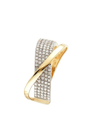 Anello Shan - Oro giallo e diamanti