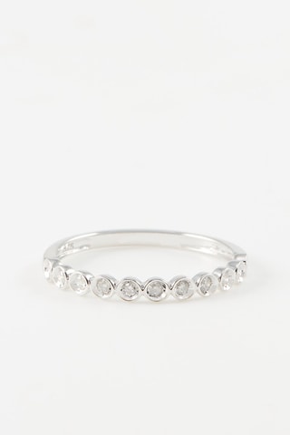Anello - 
Oro bianco e diamanti