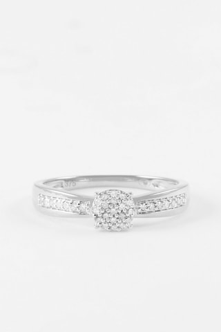 Anello - 
Oro bianco e diamanti