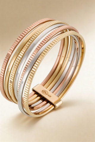 Anello Acapulco - Oro giallo, oro bianco e oro rosa