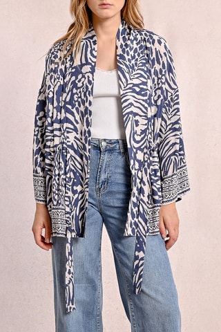 Kimono - Azul cobalto