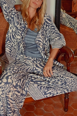 Kimono - Azul cobalto