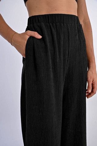 Pantalón de tiro alto - Negro