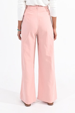 Pantalón de lino - Rosa empolvado