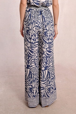 Pantalón de tiro alto - Azul marino