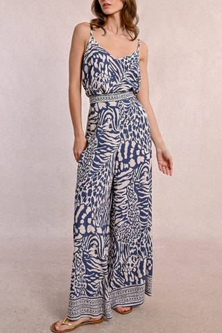 Pantalón de tiro alto - Azul marino