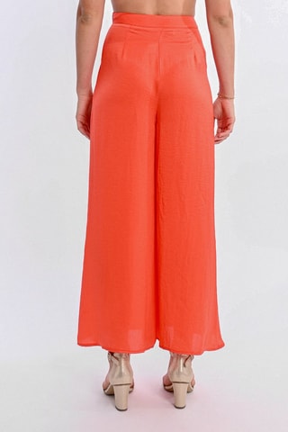 Pantalón de tiro alto - Coral