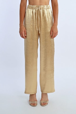 Pantalón de tiro alto - Dorado
