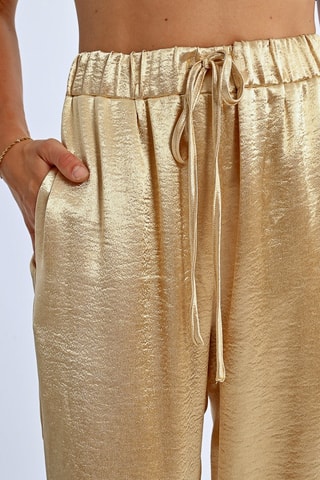 Pantalón de tiro alto - Dorado