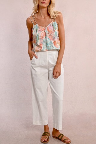 Broek Hoge Taille - Wit