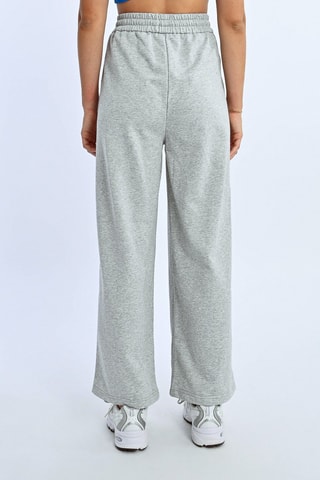Pantalón de tiro alto - Gris jaspeado