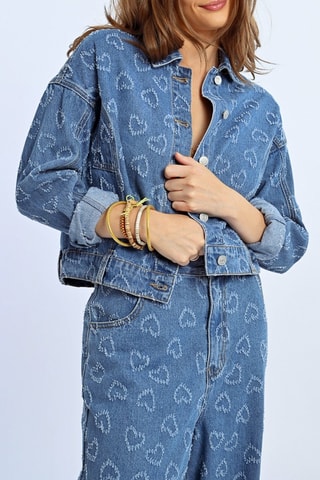 Chaqueta vaquera - Celeste