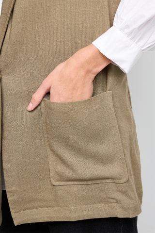 Blazer sin mangas - Caqui