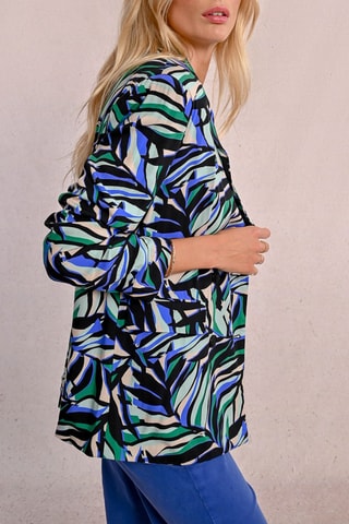 Chaqueta - Negro y verde claro
