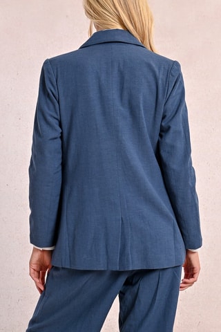 Chaqueta de lino - Azul marino