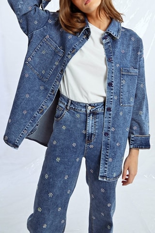 Chaqueta vaquera - Celeste
