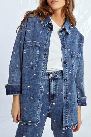 Chaqueta vaquera - Celeste