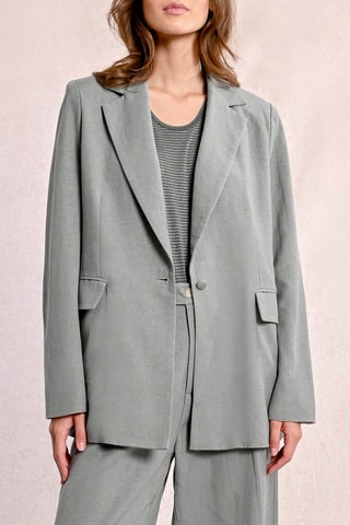 Chaqueta de lino - Verde