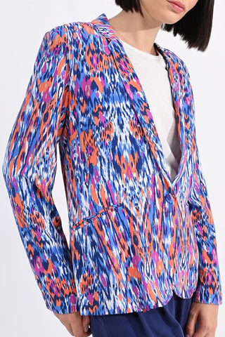 Chaqueta - Azul y naranja