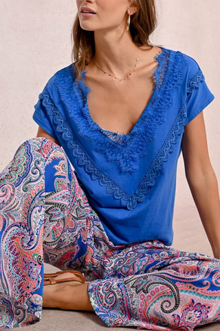 Top - Azul rey