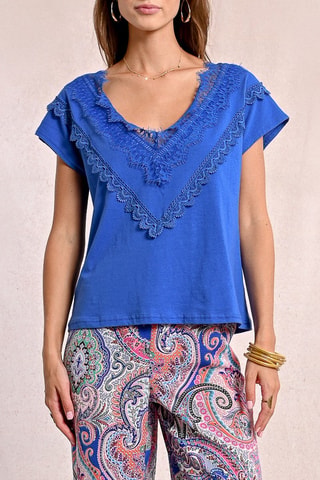 Top - Azul rey
