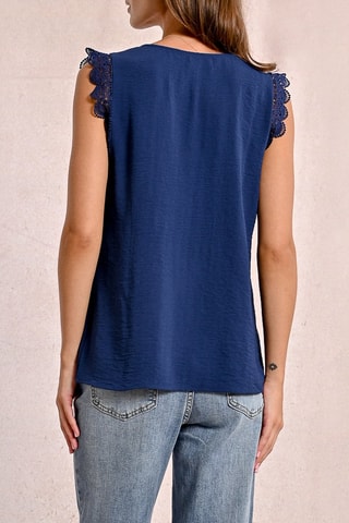 Top - Azul marino