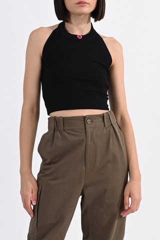 Crop top - Negro