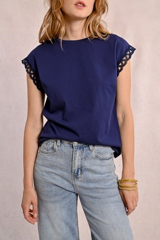 Top - Azul marino