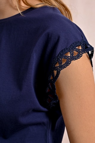 Top - Azul marino