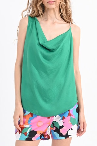 Top drapeado - Verde