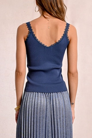 Top - Azul marino