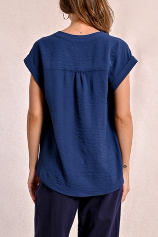 Top - Azul marino