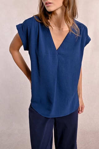 Top - Azul marino