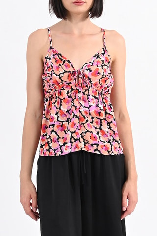 Top - Negro y rosa empolvado