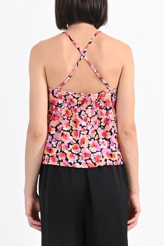 Top - Negro y rosa empolvado