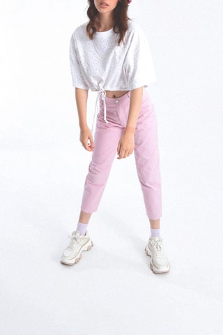 Crop top - 
Blanco