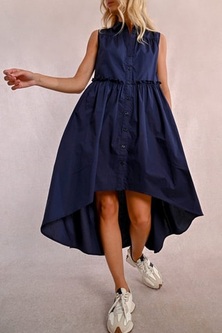 Vestido camisero - Azul marino
