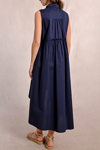 Vestido camisero - Azul marino