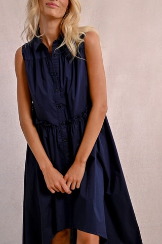 Vestido camisero - Azul marino