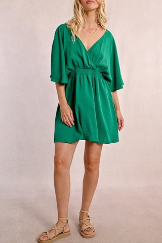 Vestido evasé - Verde oscuro