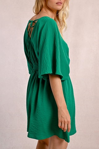 Vestido evasé - Verde oscuro
