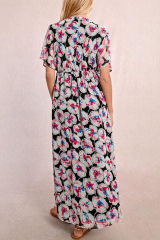 Vestido largo - Negro y blanco