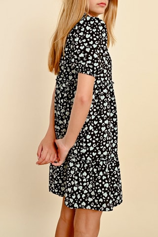 Vestido evasé - Negro